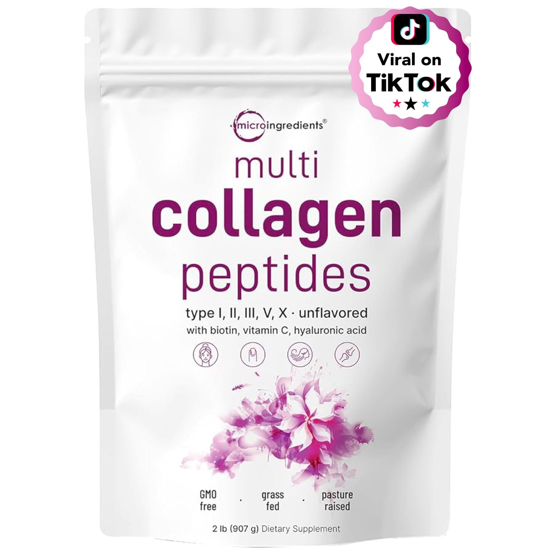 Micro Ingredients Multi Collagen Peptides Powder, 32 Servings