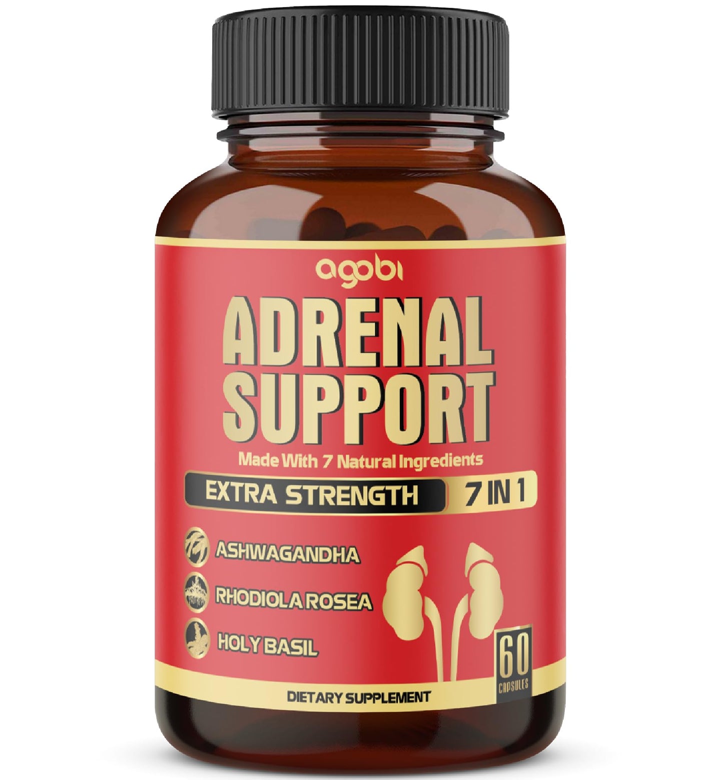 agobi 7in1 Adrenal Support Supplement Capsules, 60 Count
