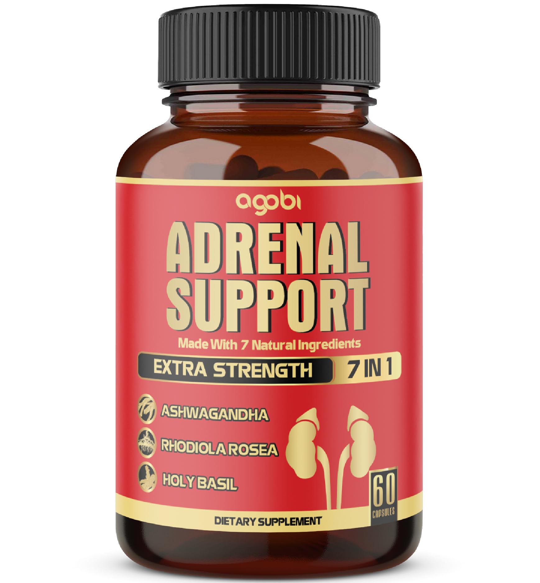 agobi 7in1 Adrenal Support Supplement Capsules, 60 Count
