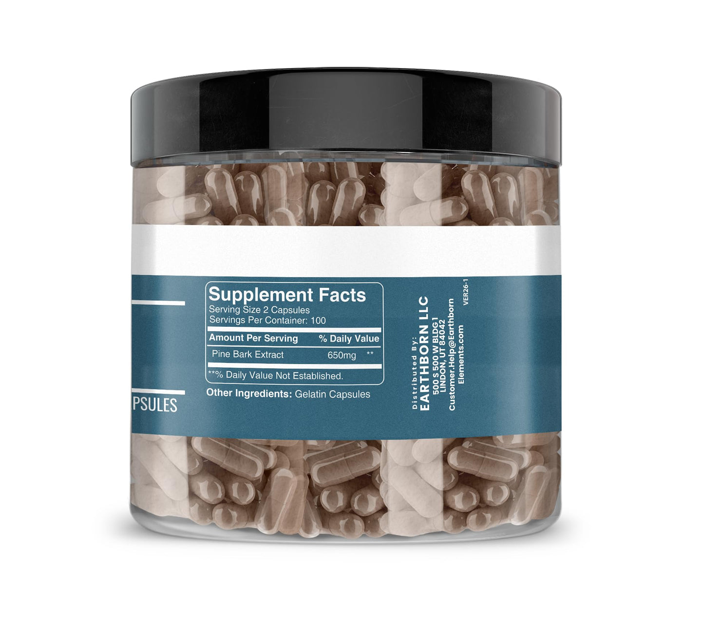 Earthborn Elements Pine Bark Extract Capsules, 200 Count