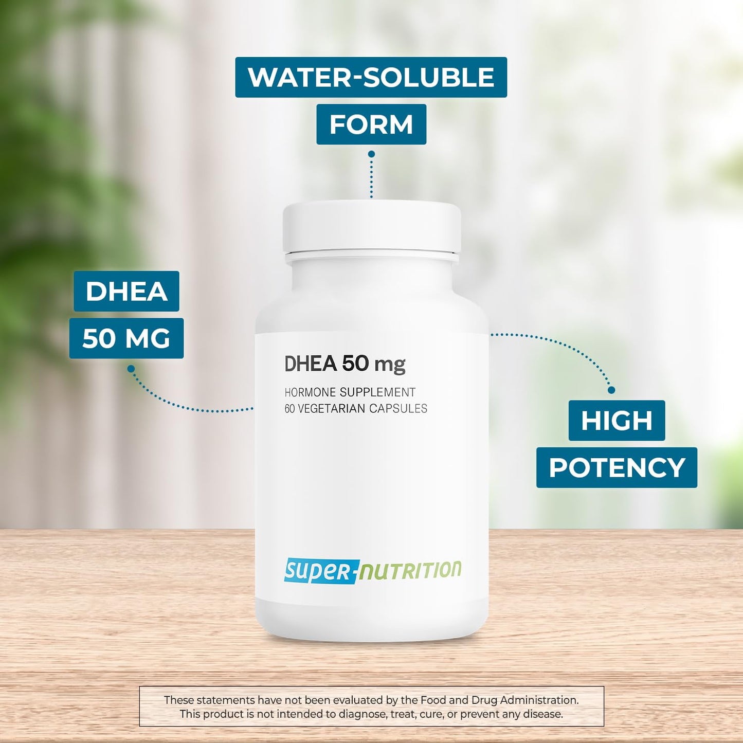 Supersmart DHEA 50mg per Day Capsule, 60 Vegetarian Capsules