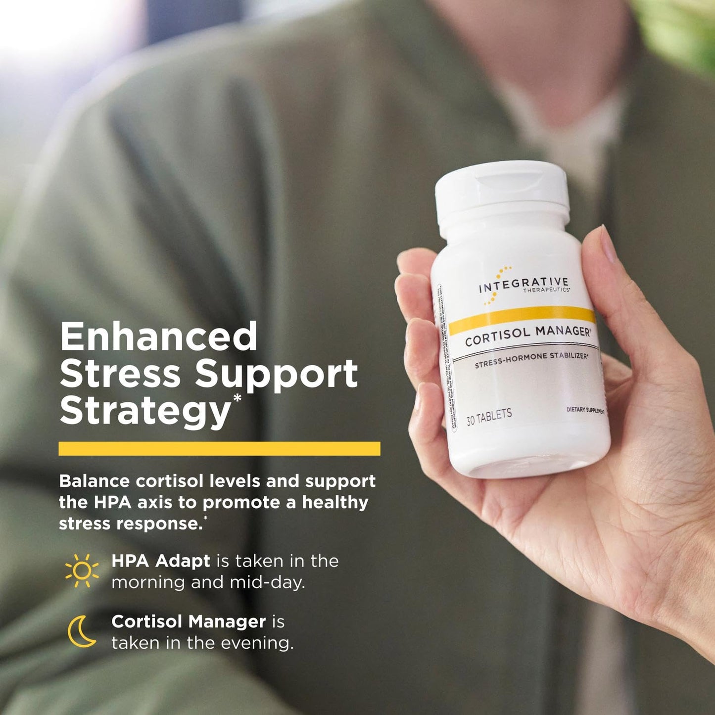 Integrative Therapeutics Cortisol Manager & HPA Adapt Tablets, 150