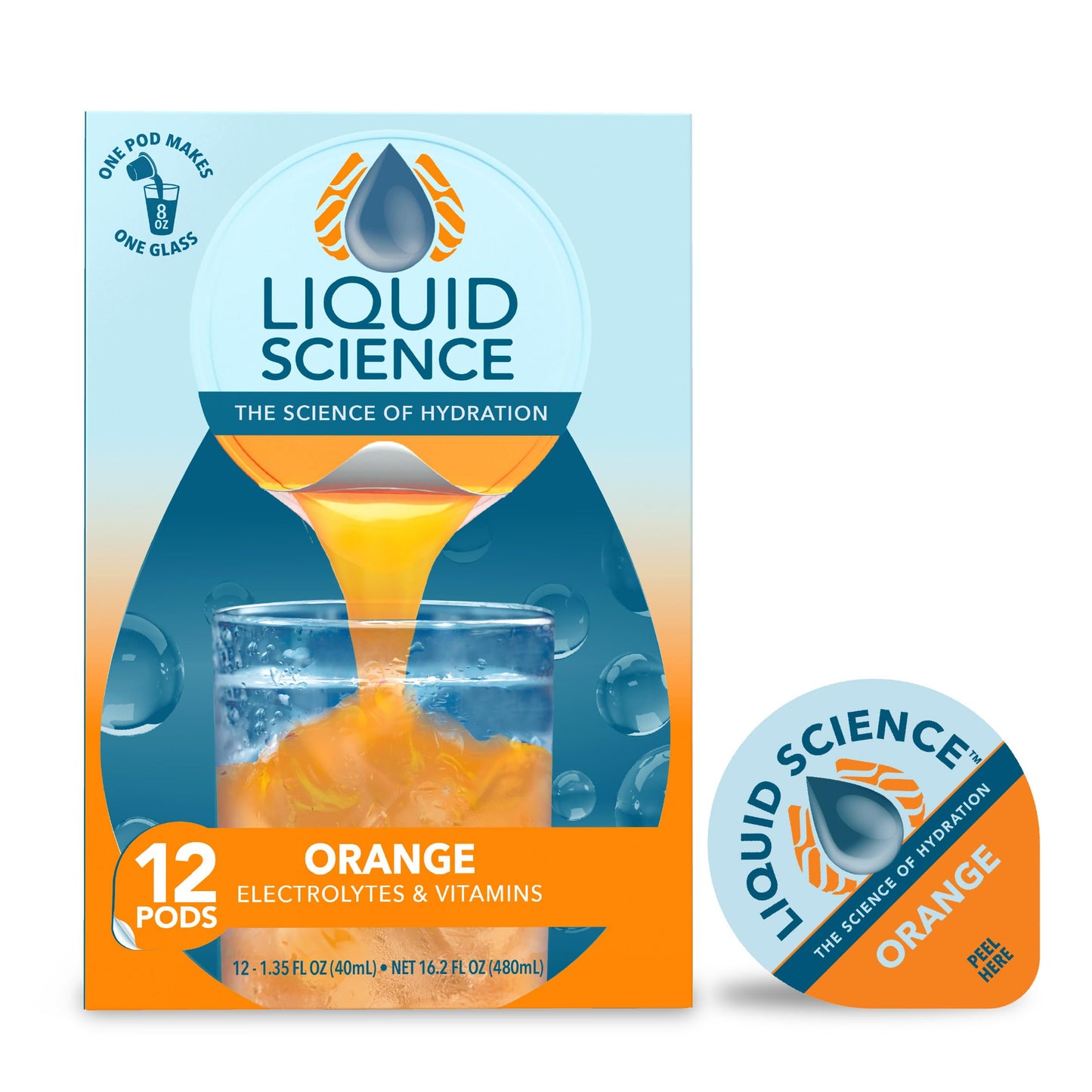 Java House Liquid Science Orange Single Serve Hydration Pods Capsule 12