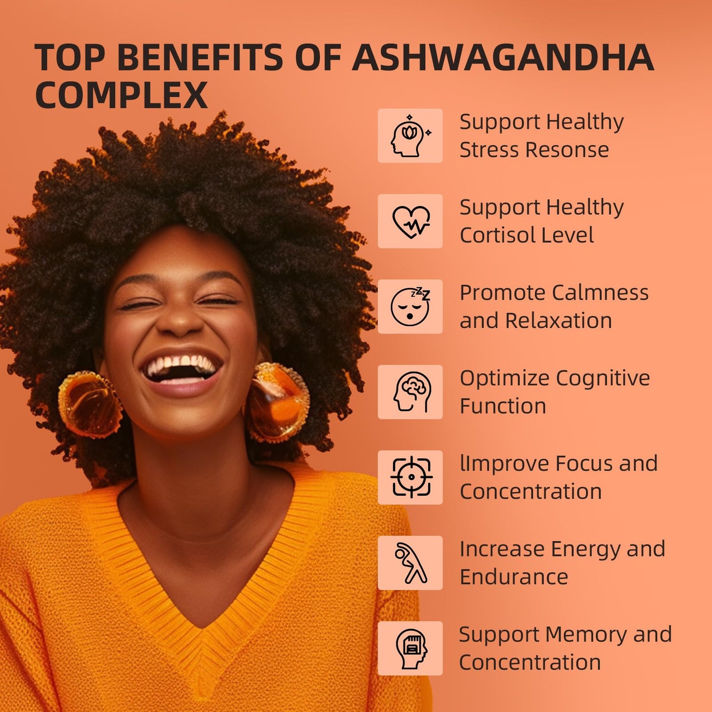 HappieVita Calm Ashwagandha Supplements, 60 Capsules
