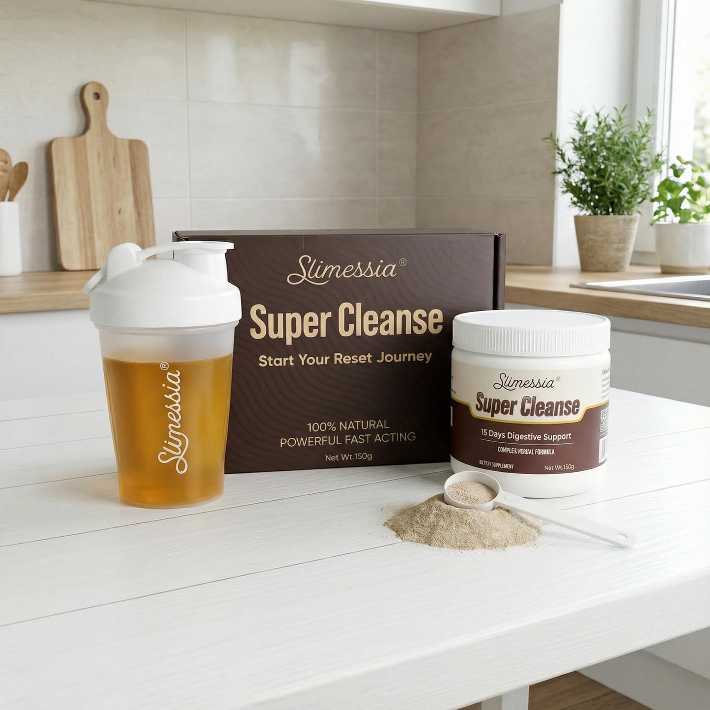 Robutop Slimessia Super Cleanse 15 Days Digestive Support, Complex Herbal Formula Powder 5.22 oz
