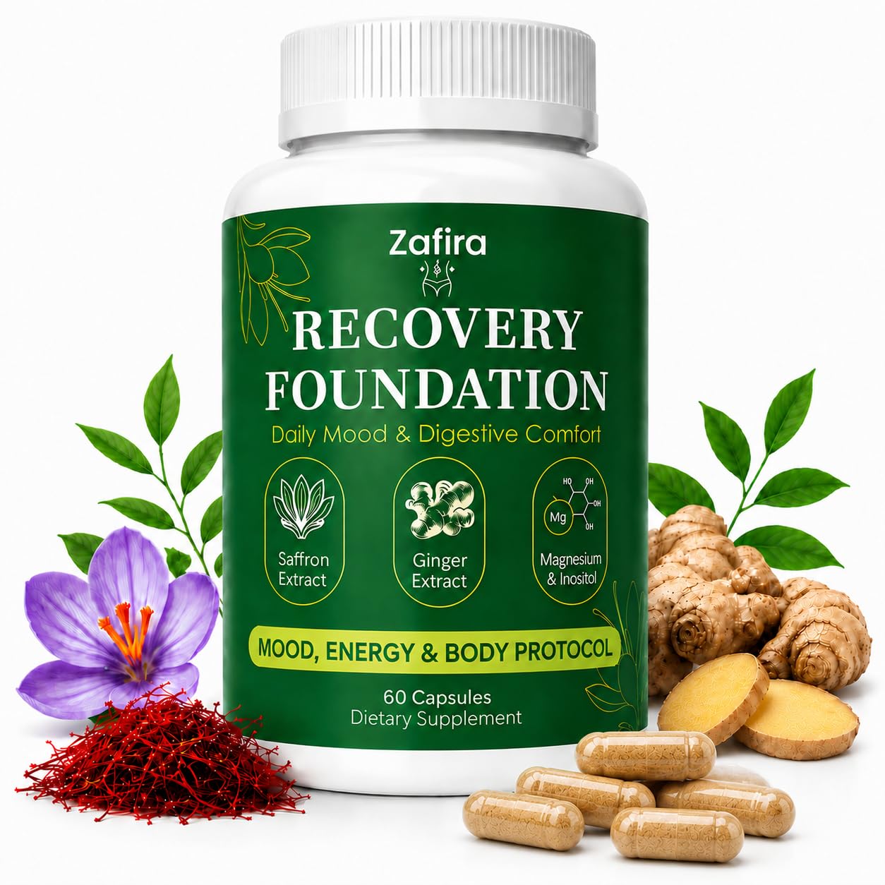 VSRSUKE Zafira Organics Recovery Foundation Capsule 60 Capsules