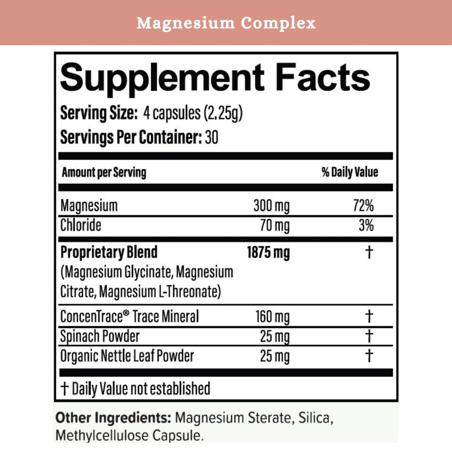 SPRIGS Mama Bear Magnesium Complex Supplement Capsules, 1 Count