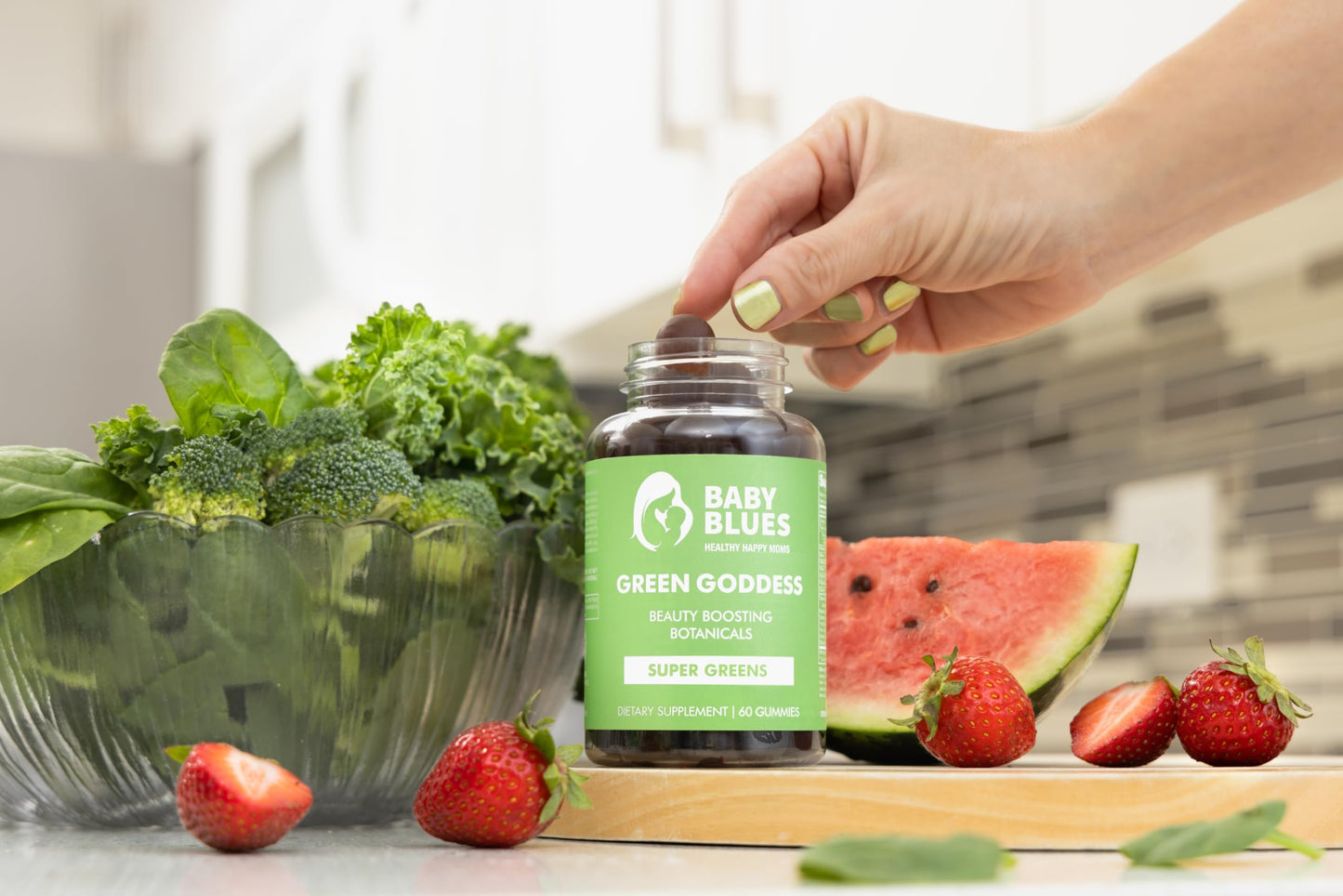 Baby Blues Green Goddess Super Greens Gummies 60 Count
