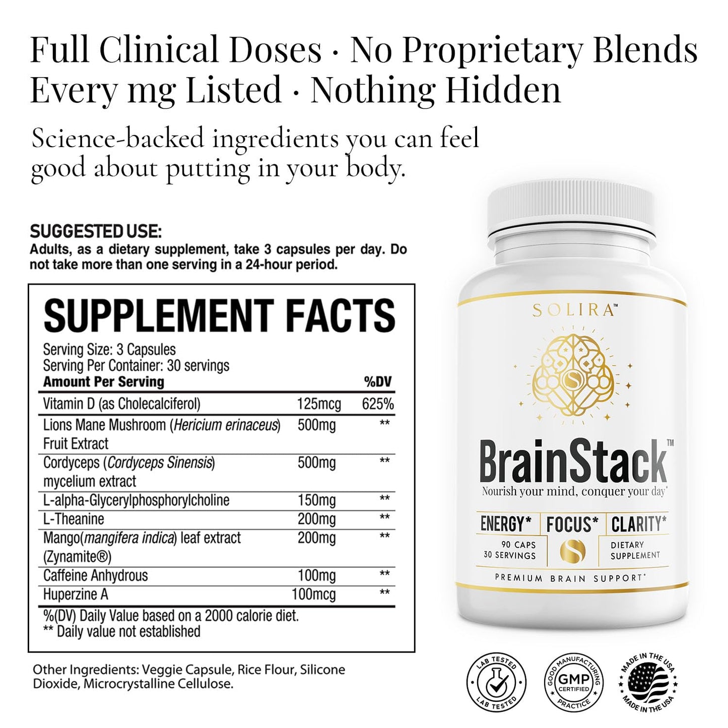 Solira BrainStack 90 Capsules