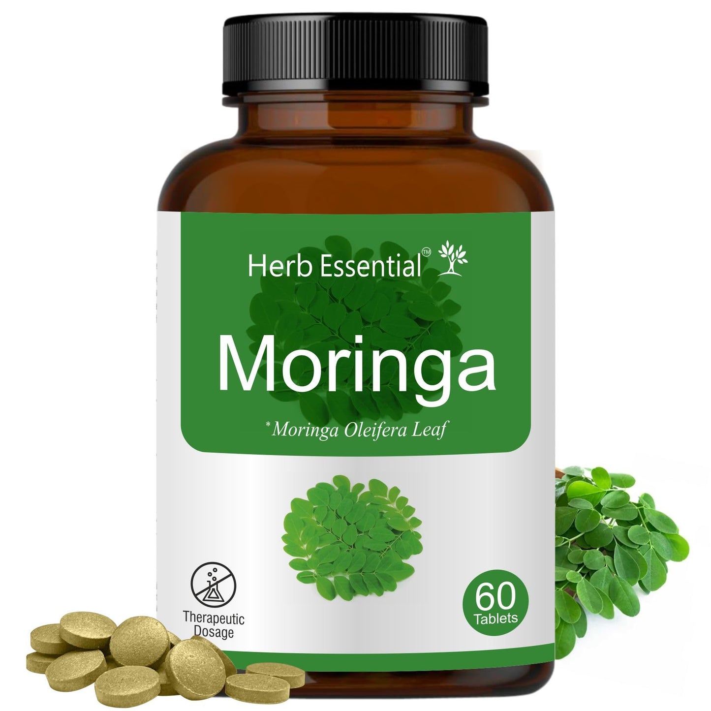 Herb Essential Organic Moringa Leaf Tablets 60 Tablets