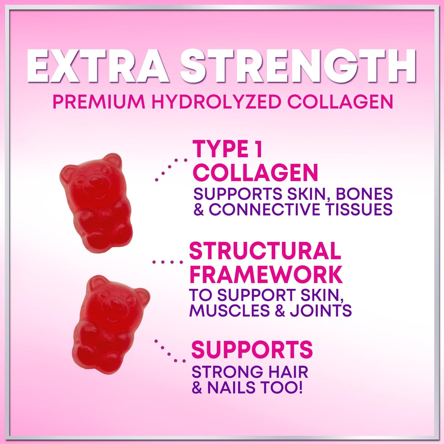 Hello Lovely! Collagen Gummies for Hair Growth, 60 Count