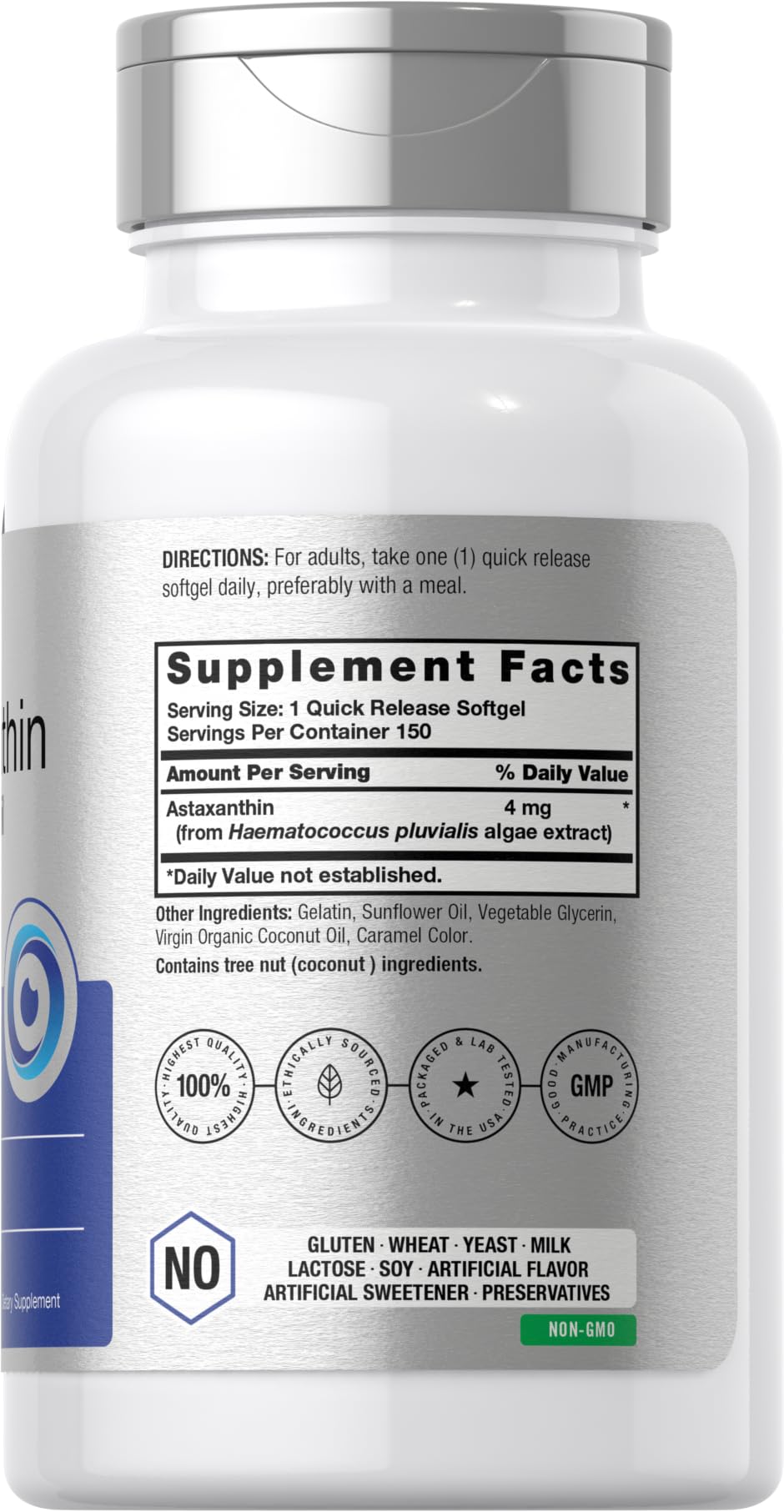 Horbäach Astaxanthin 4mg Softgel 150 Softgels