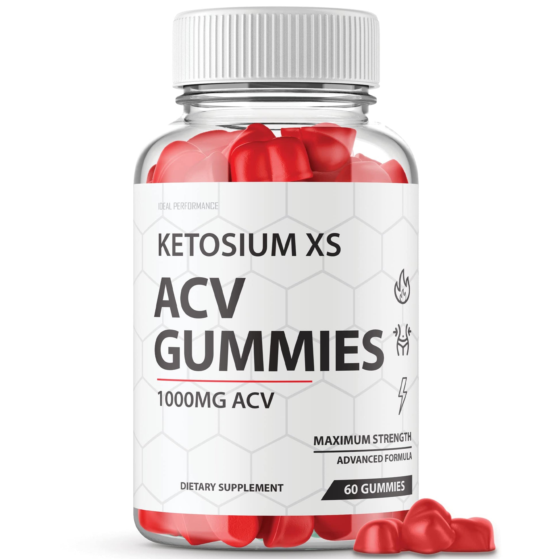 IDEAL PERFORMANCE Ketosium XS ACV Gummies, 60 Gummies