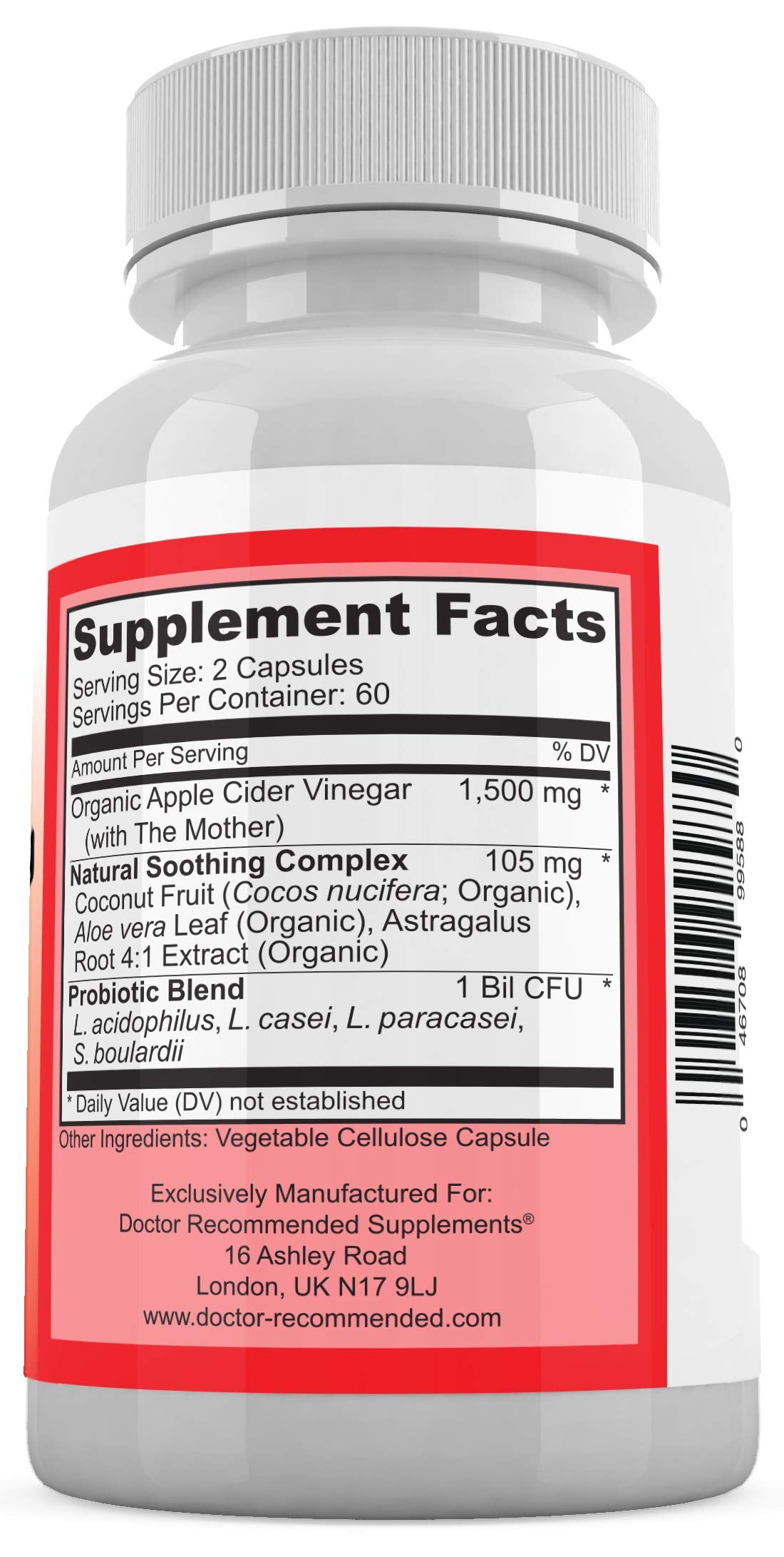 DOCTOR RECOMMENDED SUPPLEMENTS Apple Cider Vinegar 120 Capsules