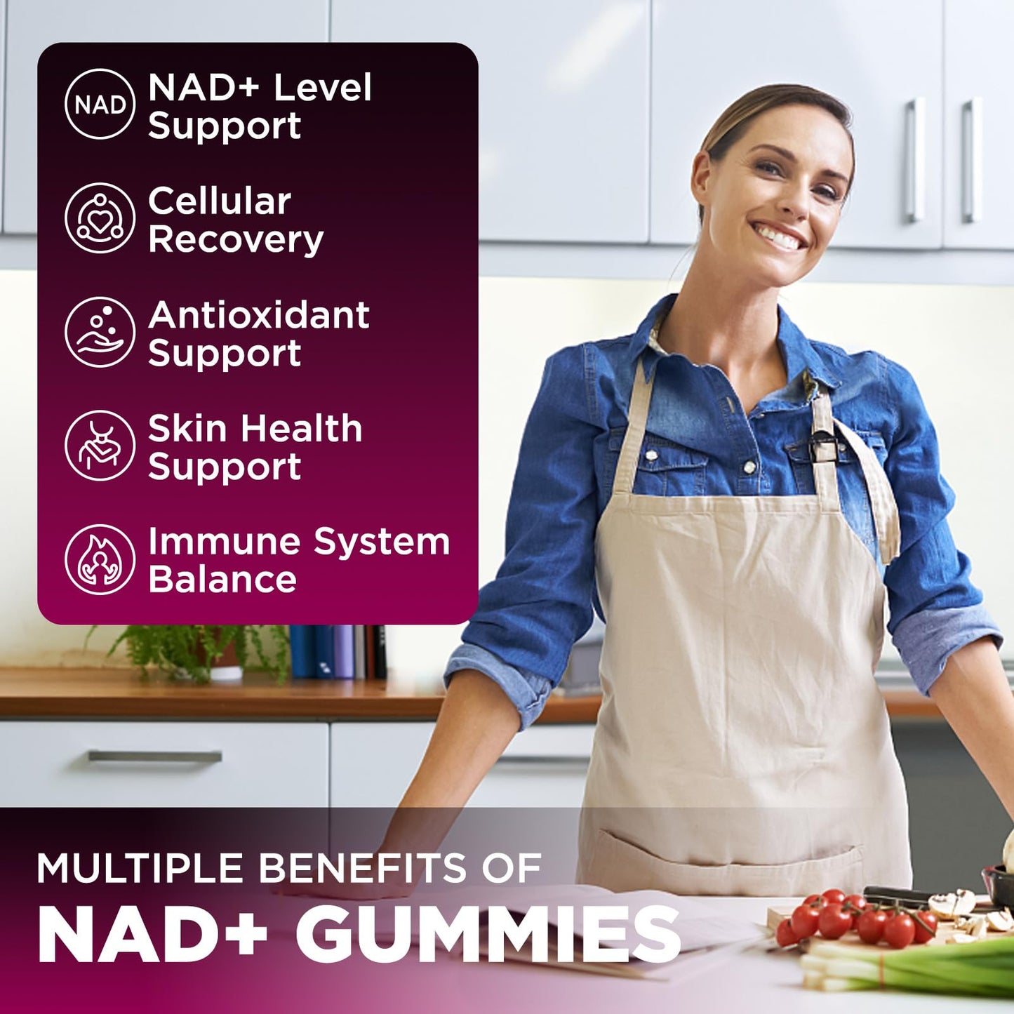 Duwhot NAD Supplement Gummies 60 Count