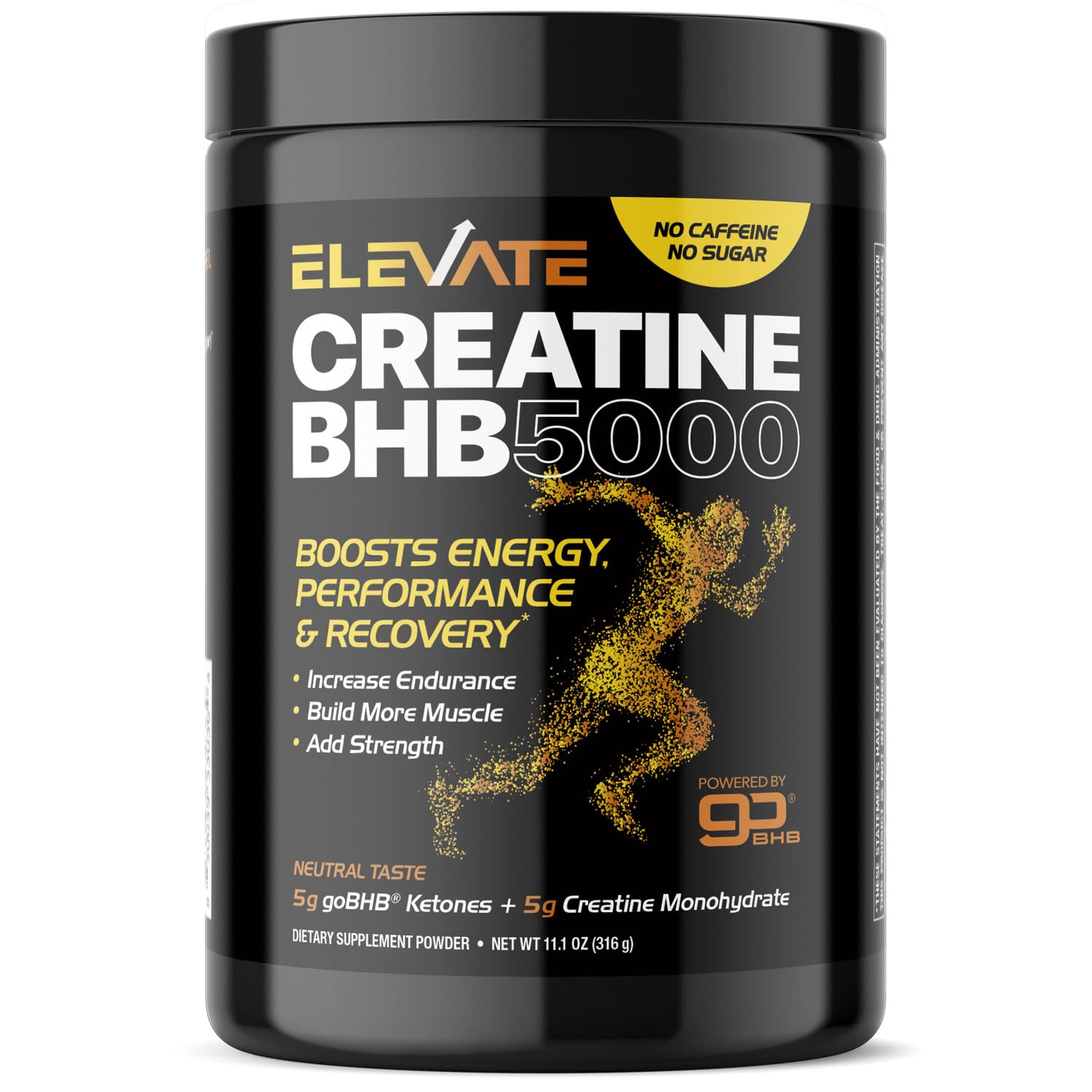 Real Ketones Micronized Creatine Monohydrate Powder 11.1 oz