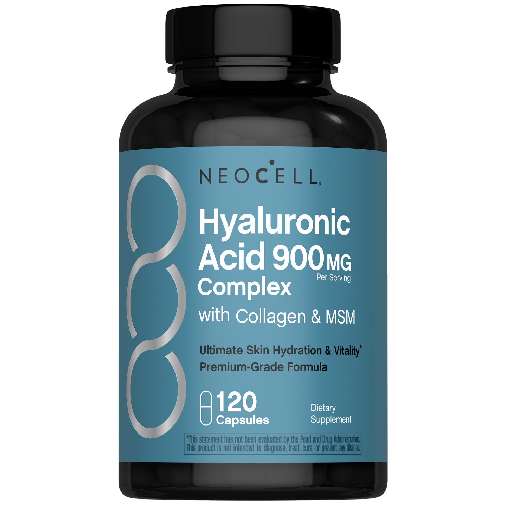 NeoCell Hyaluronic Acid Complex 900mg Capsules, 120 Count