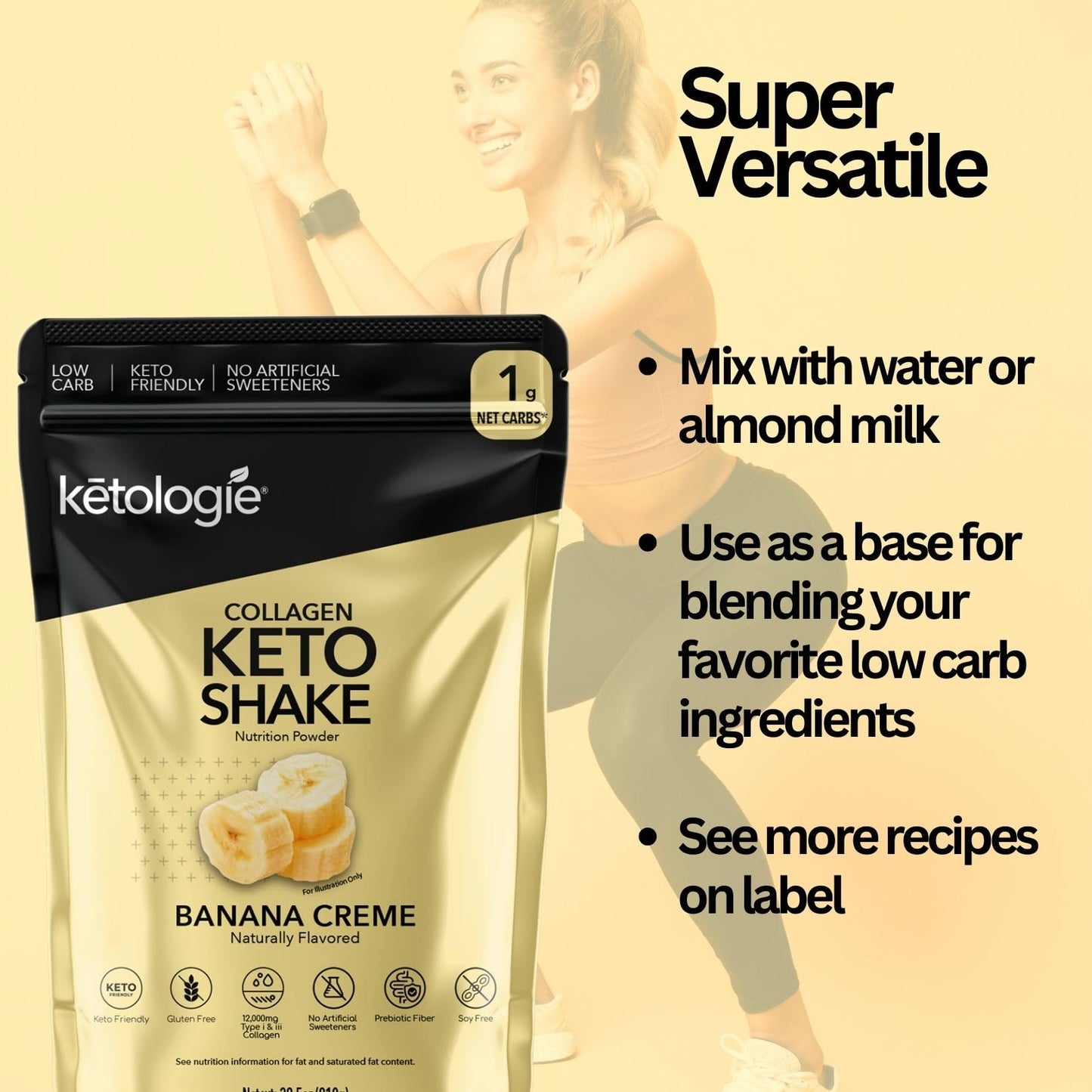 Ketologie Keto Collagen Shake Powder 28.5