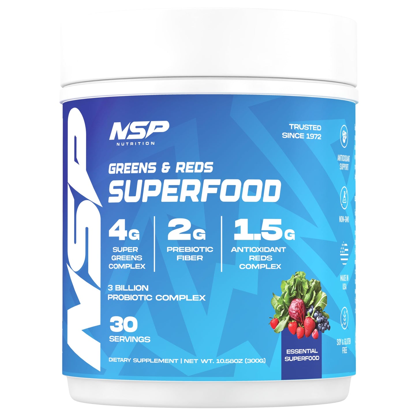 NSP Nutrition Greens & Reds Powder 11 Ounce