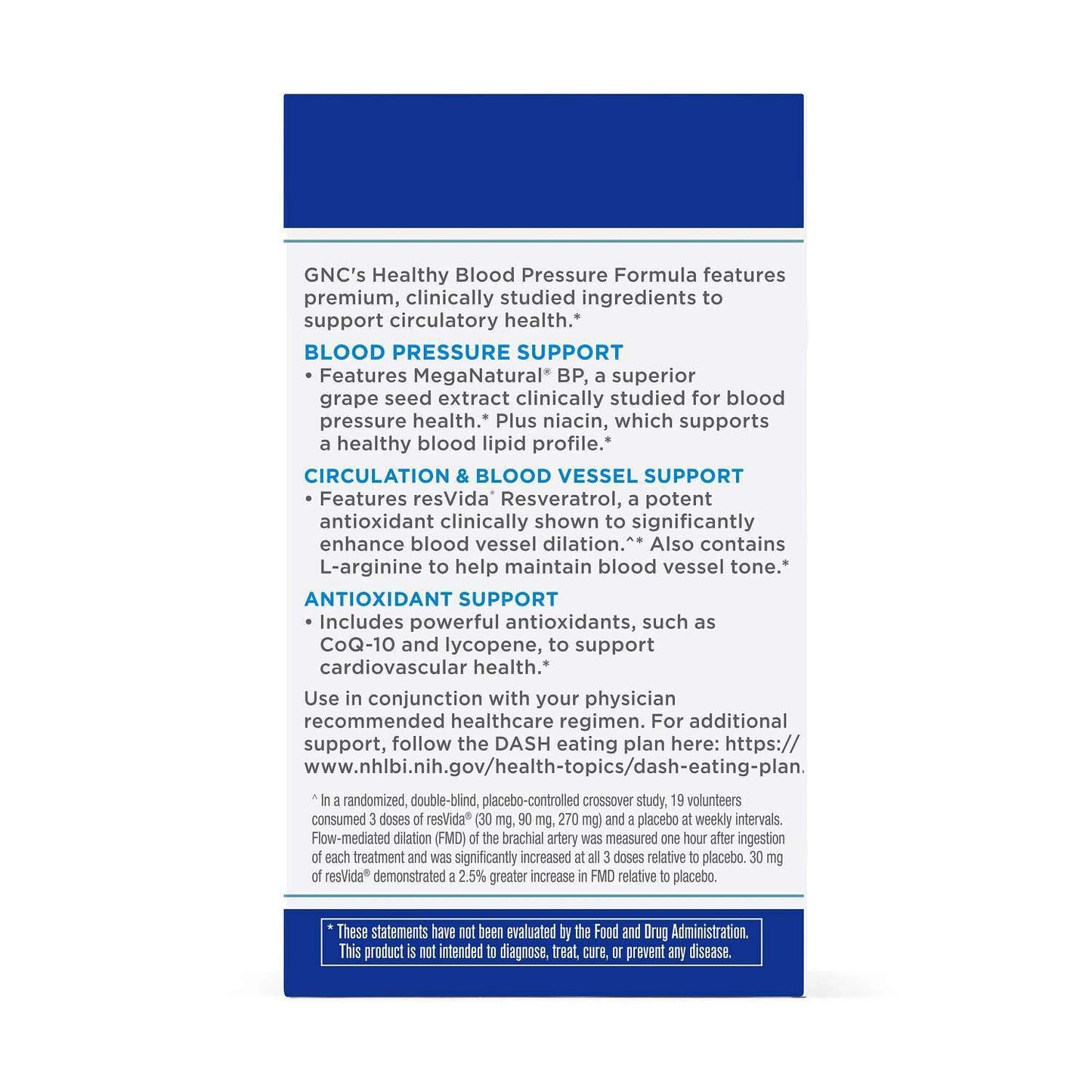 GNC Healthy Blood Pressure Formula Capsule 90 Count