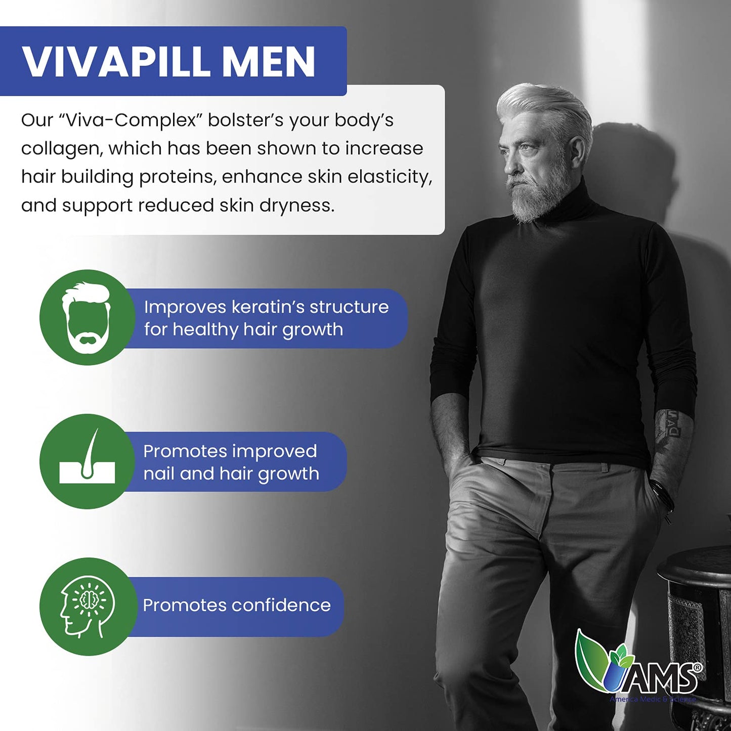 America Medic & Science VivaPill for Men Capsules, 120
