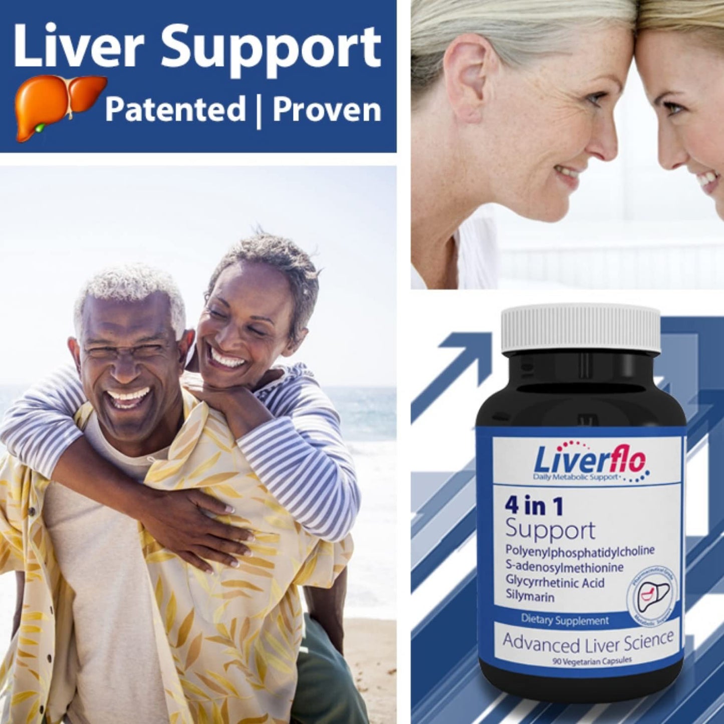 Nutrasal LiverFlo Liver Support PPC Polyenylphosphatidylcholine S-adesnosylmethionine Glycyrrhetinic Acid Silymarin Capsules, 90 Count