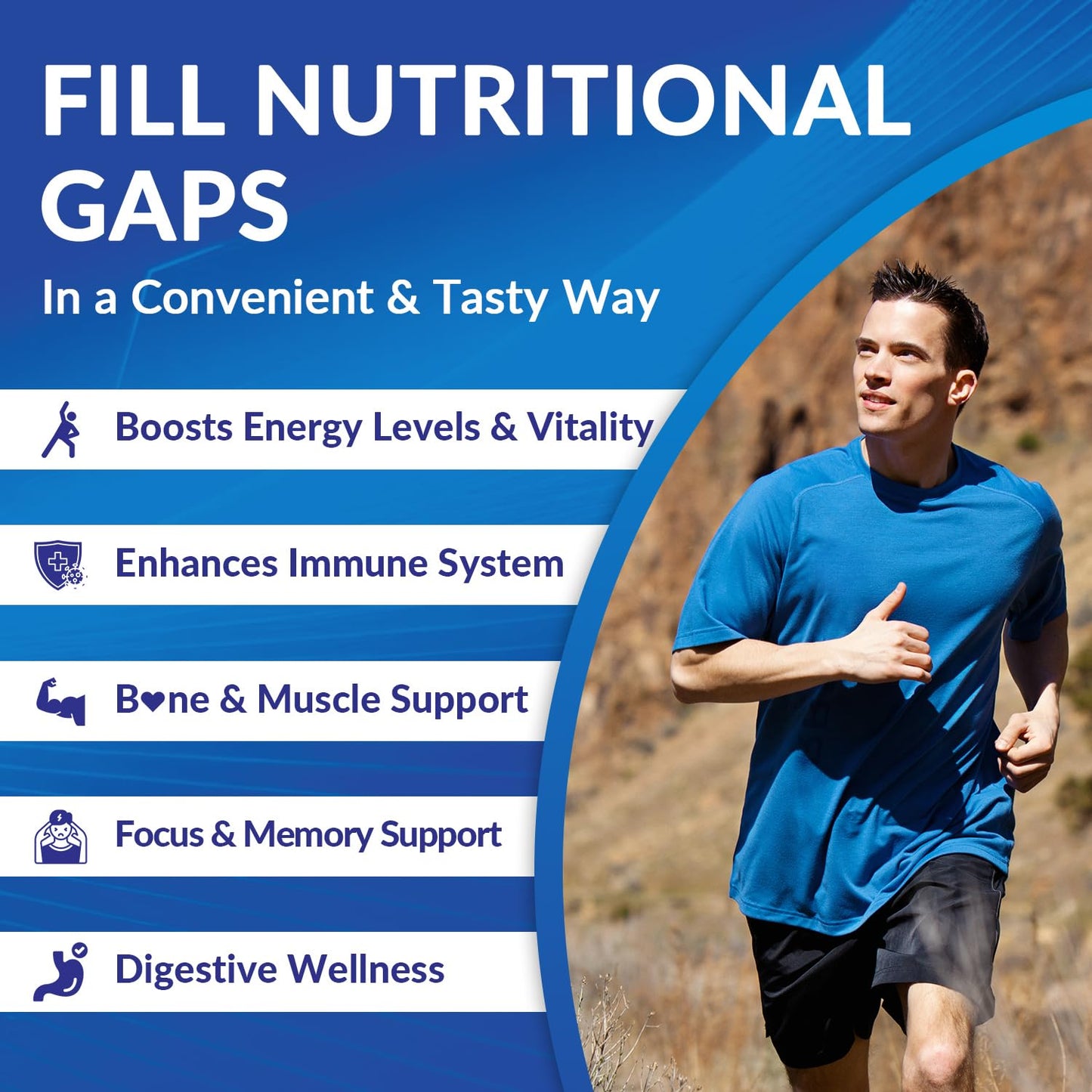 WEEVIT Multivitamin for Men Gummies 120 Count