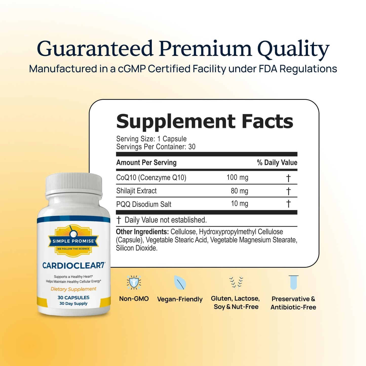 Simple Promise CardioClear7 Heart Support Capsules, 60 Count