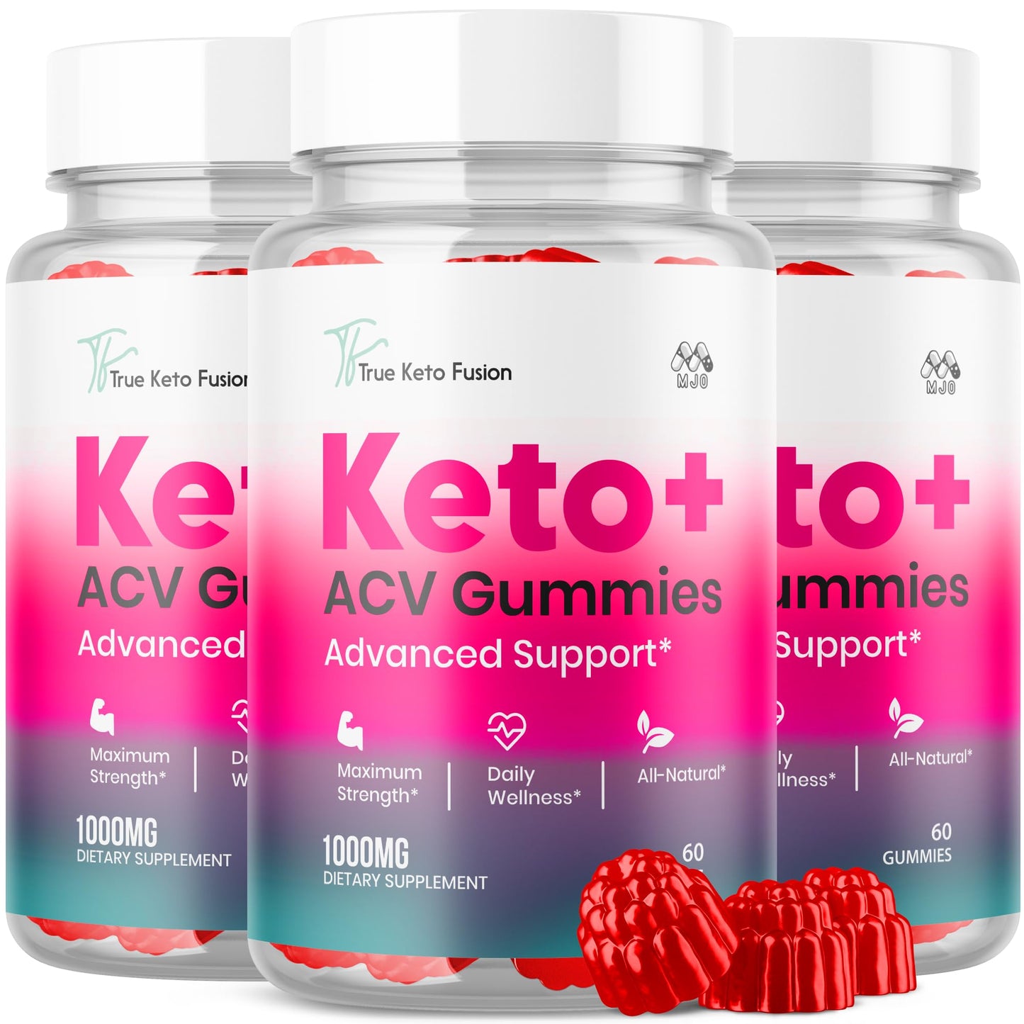 MJO True Keto Fusion Gummies, 180 Gummies