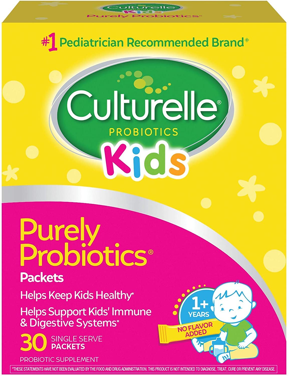 Culturelle Kids Packets Daily Probiotic Supplement Caplets 60 Count