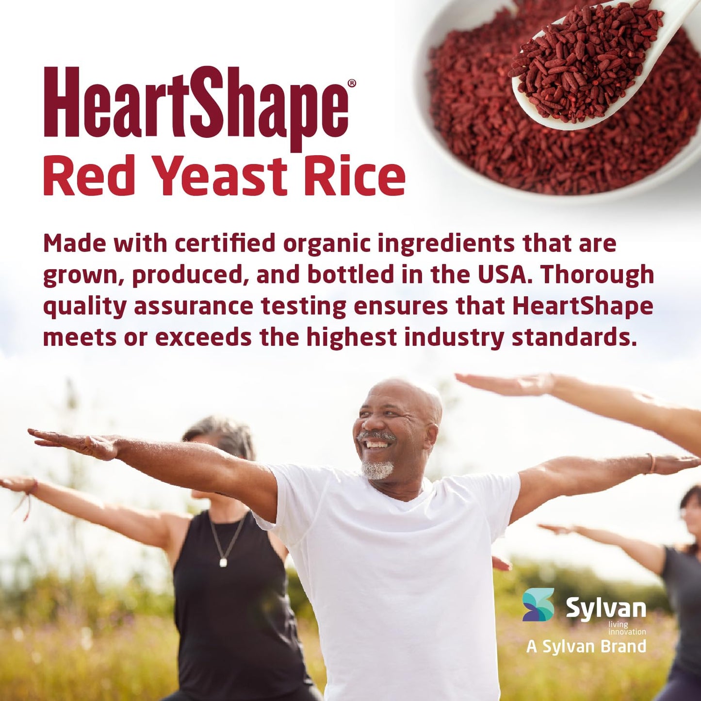 HeartShape Red Yeast Rice Capsules 120 Count