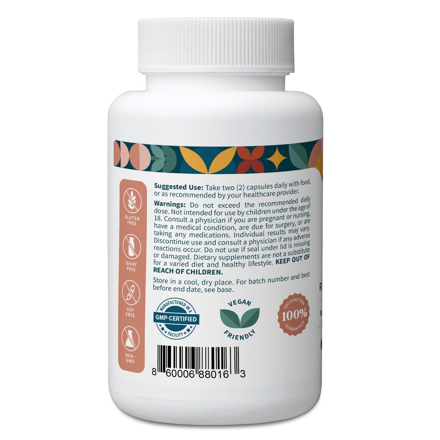Pattern Wellness Maca Root Extract 20:1-500mg Per Serving Vegan, Non-GMO Capsules 60 Capsules