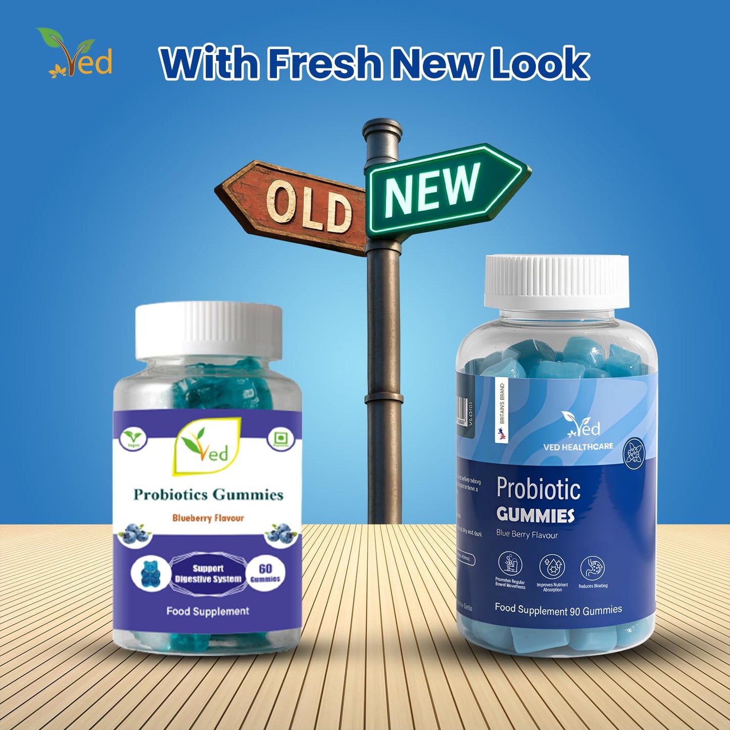 Ved Vegan Probiotic with Prebiotics Gummy 90 Count