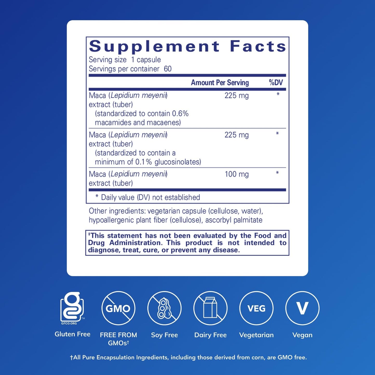 Pure Encapsulations Maca-3 Capsule 60 Count