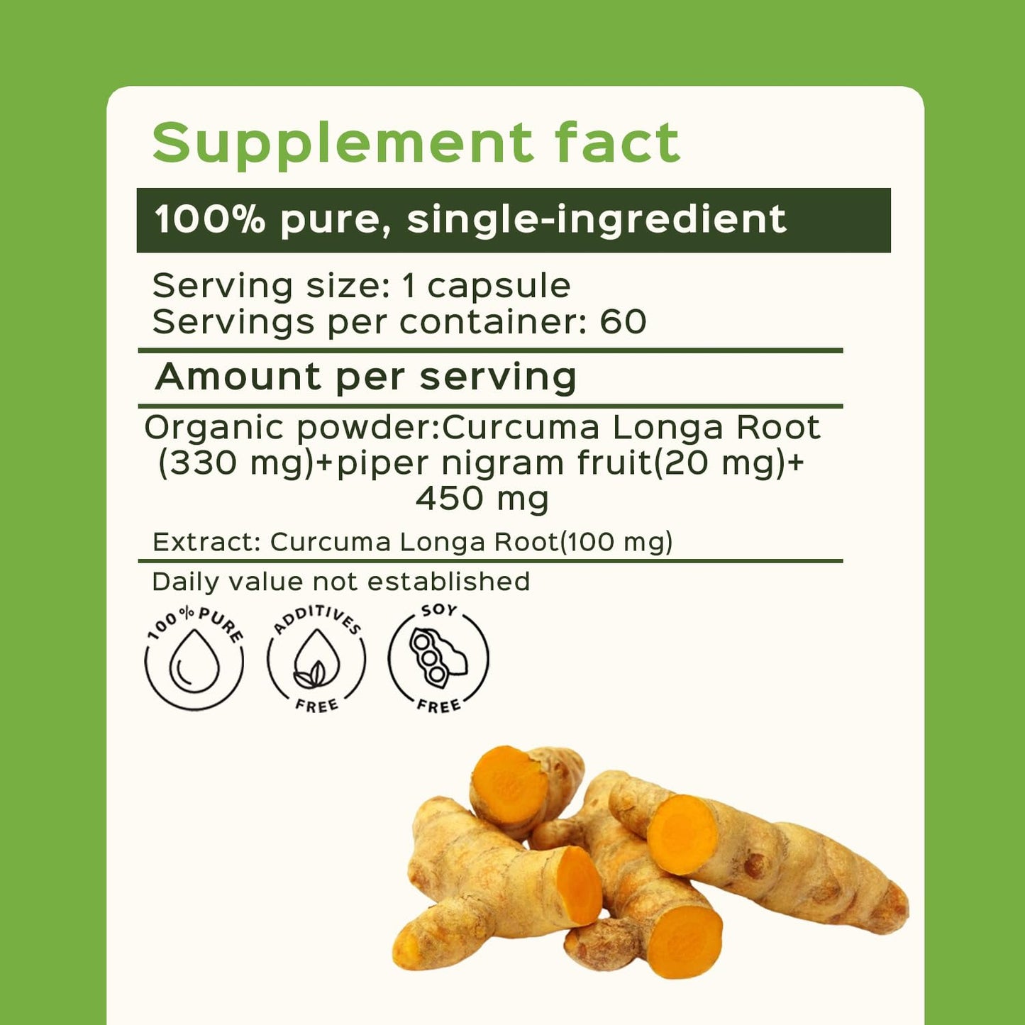 bixa BOTANICAL Turmeric Forte 60 Capsules