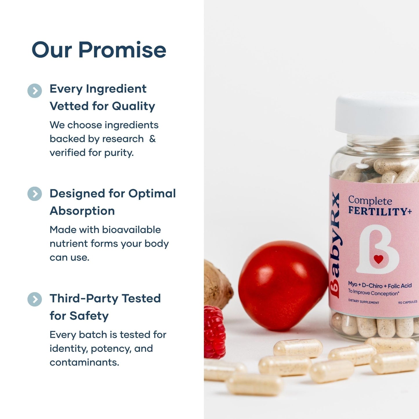 BabyRx Complete Fertility+ for Women Capsule 90 Count
