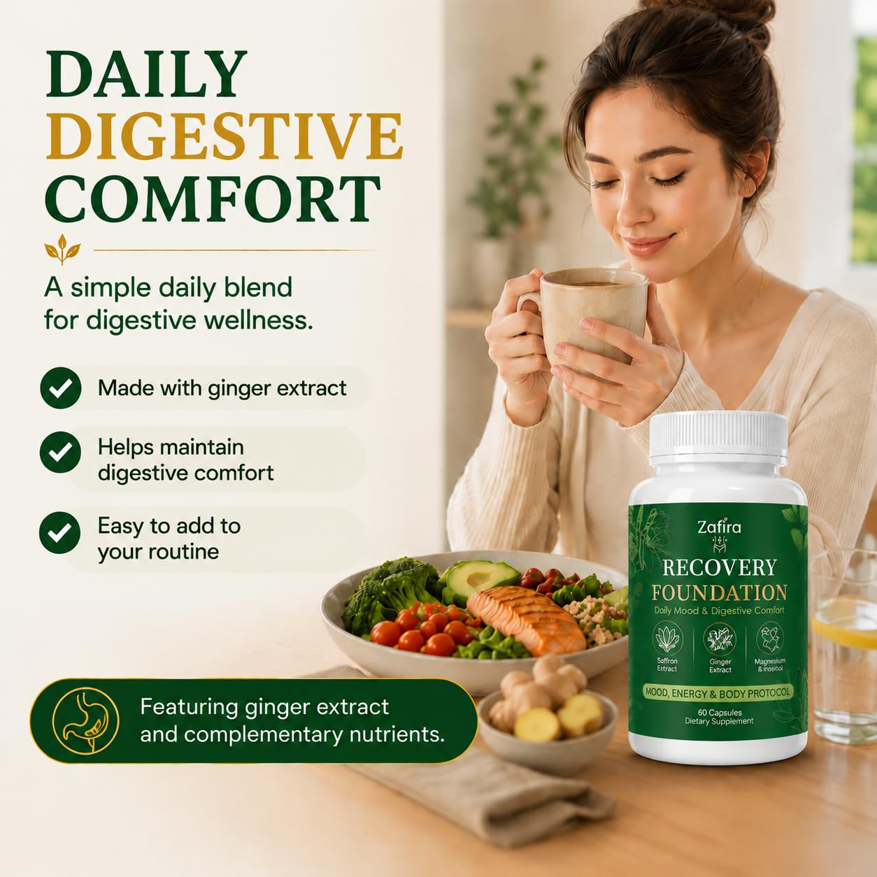 VSRSUKE Zafira Organics Recovery Foundation Capsule 60 Capsules