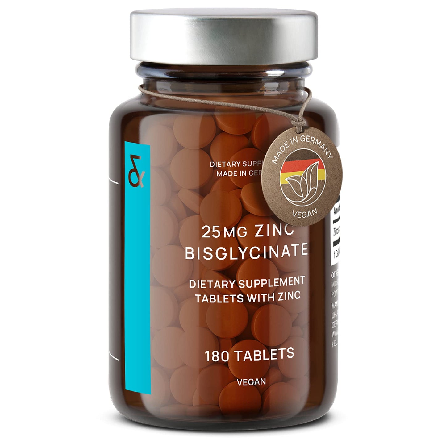 CLAV Zinc Bisglycinate 25mg tablets 180 Tablets