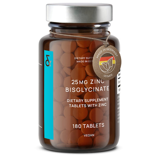 CLAV Zinc Bisglycinate 25mg tablets 180 Tablets