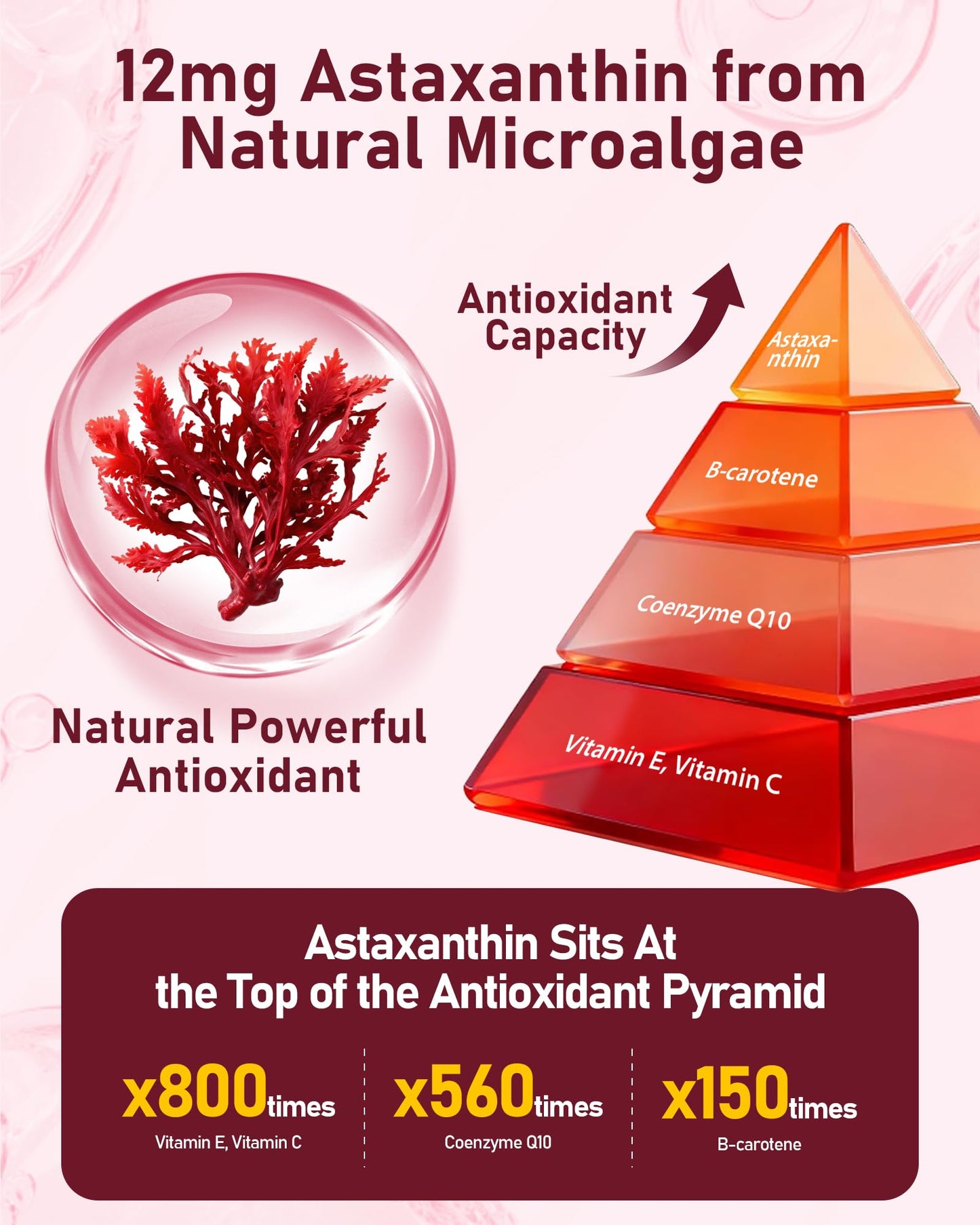 DRZIHOOCH Astaxanthin 12mg Softgels 150 Count