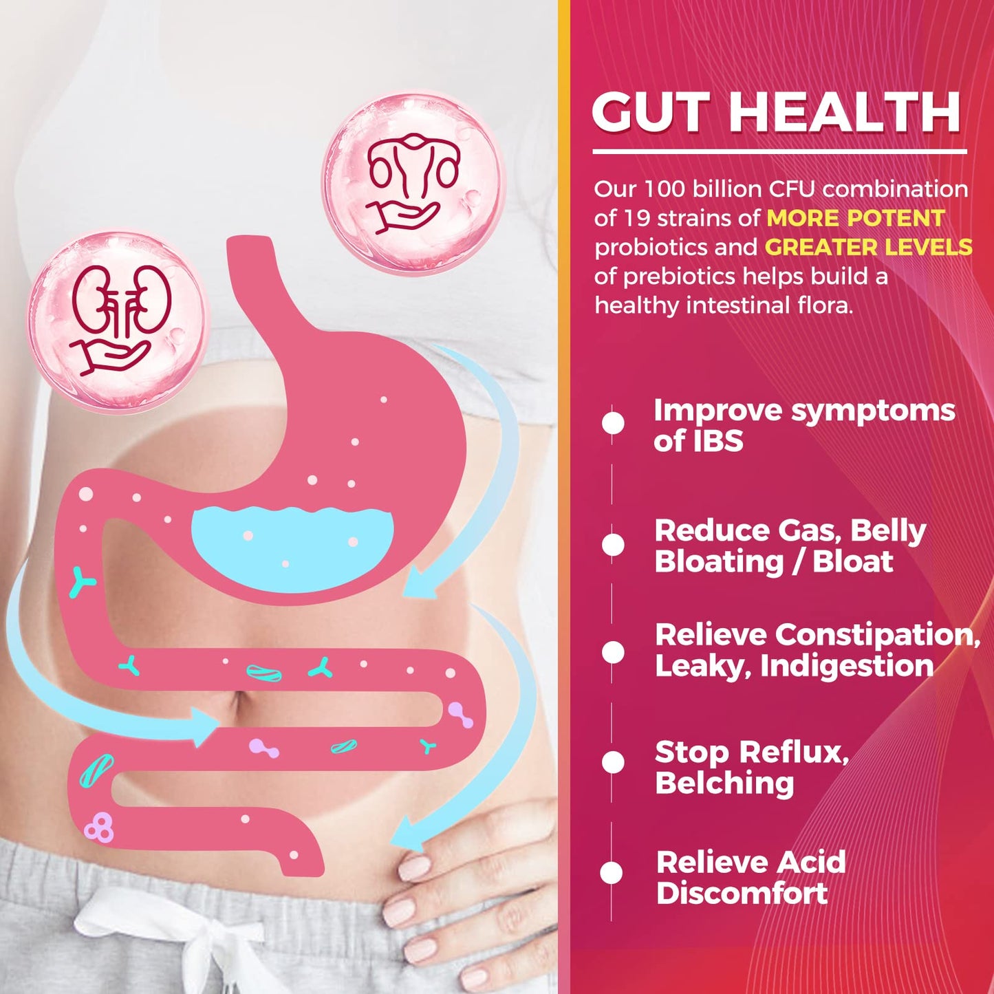 ZEBORA Probiotics for Women 100 Billion CFUs with Prebiotics, D-Mannose & Cranberry for Digestive, Immune, Feminine UT Health Support, Ultimate Probiotic Women's Care, Soy & Gluten Free, Powder 3.17 oz