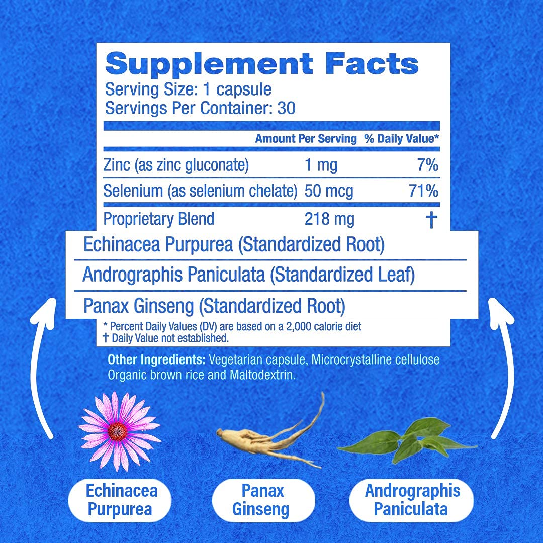 Hybrid Remedies HybridCR Rapid Immunity Supplement Capsules 30 Count