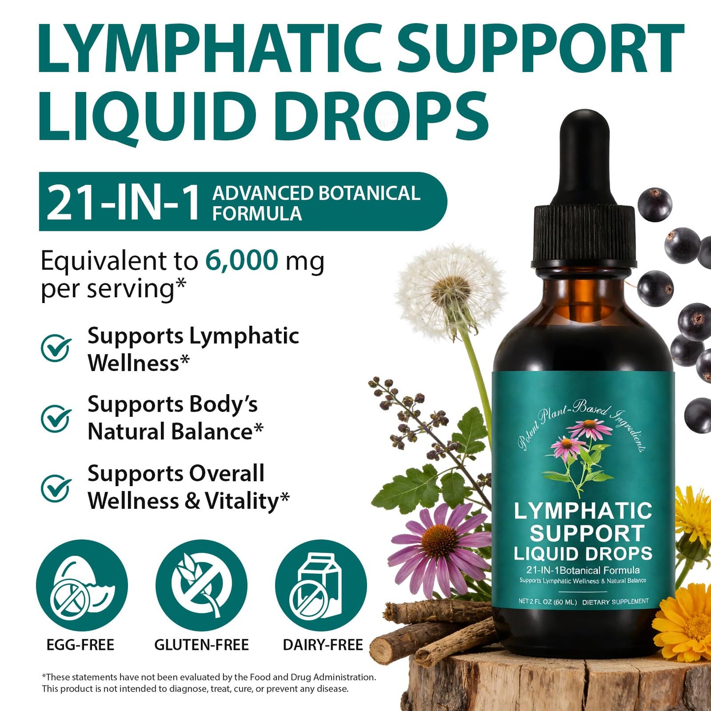 Frovetani Lymphatic Drainage Drops Softgel, 2 FL OZ