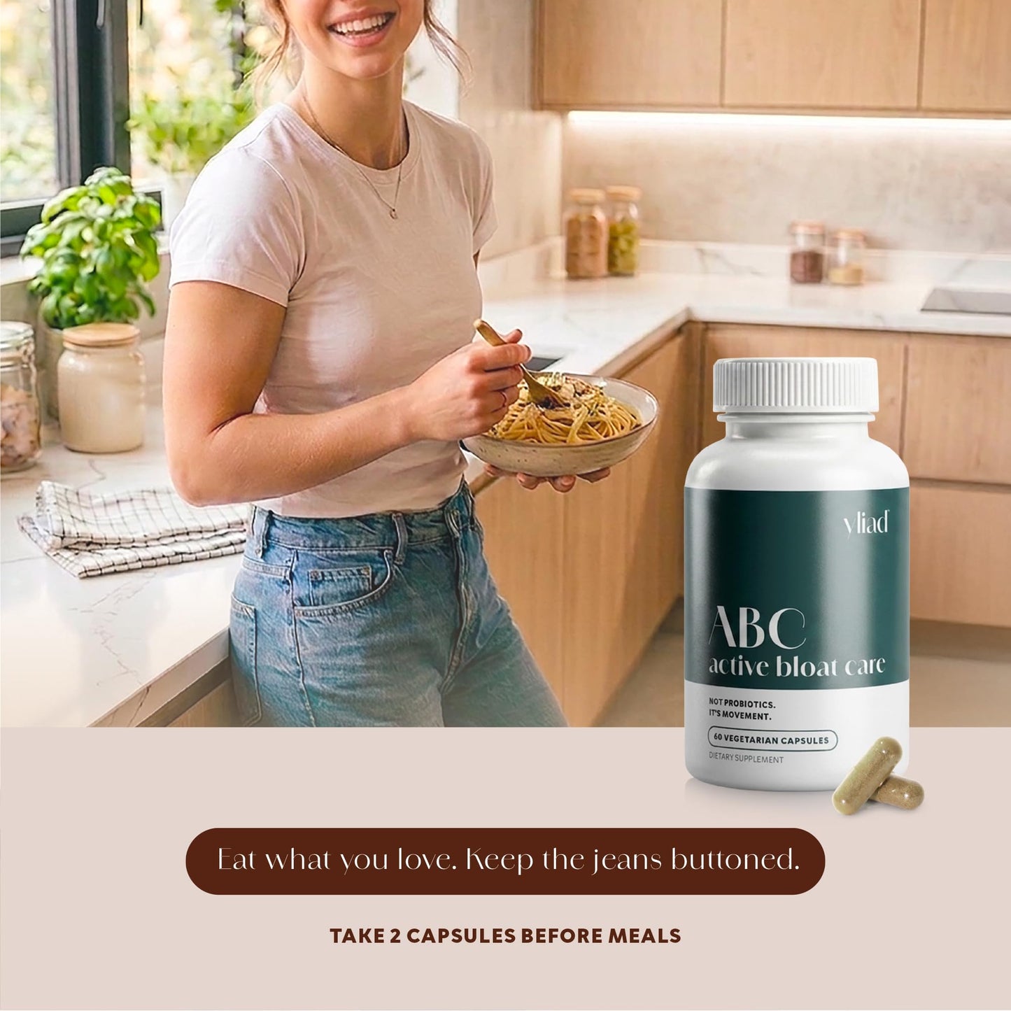 Yliad ABC Active Bloat Care Capsule, 60 Count