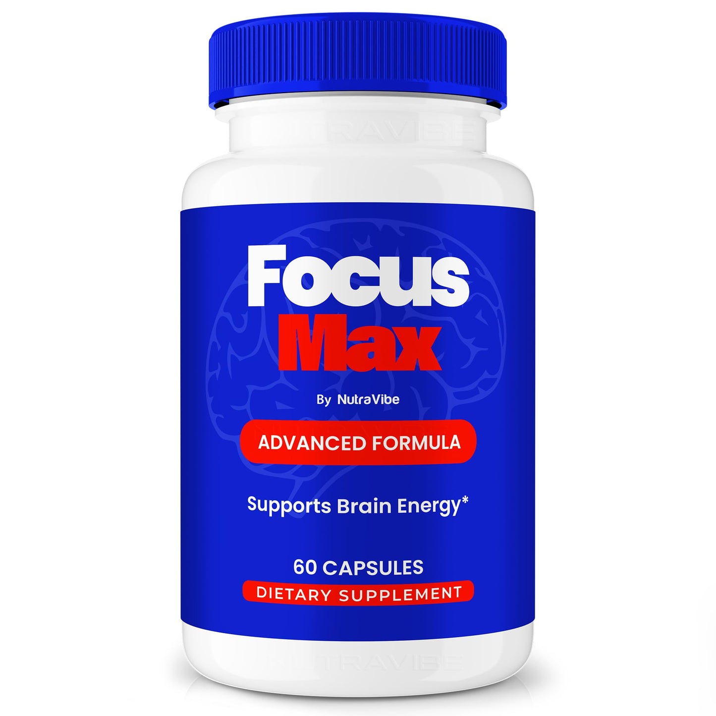 NutraVibe Focus Max Capsules, 60 Count