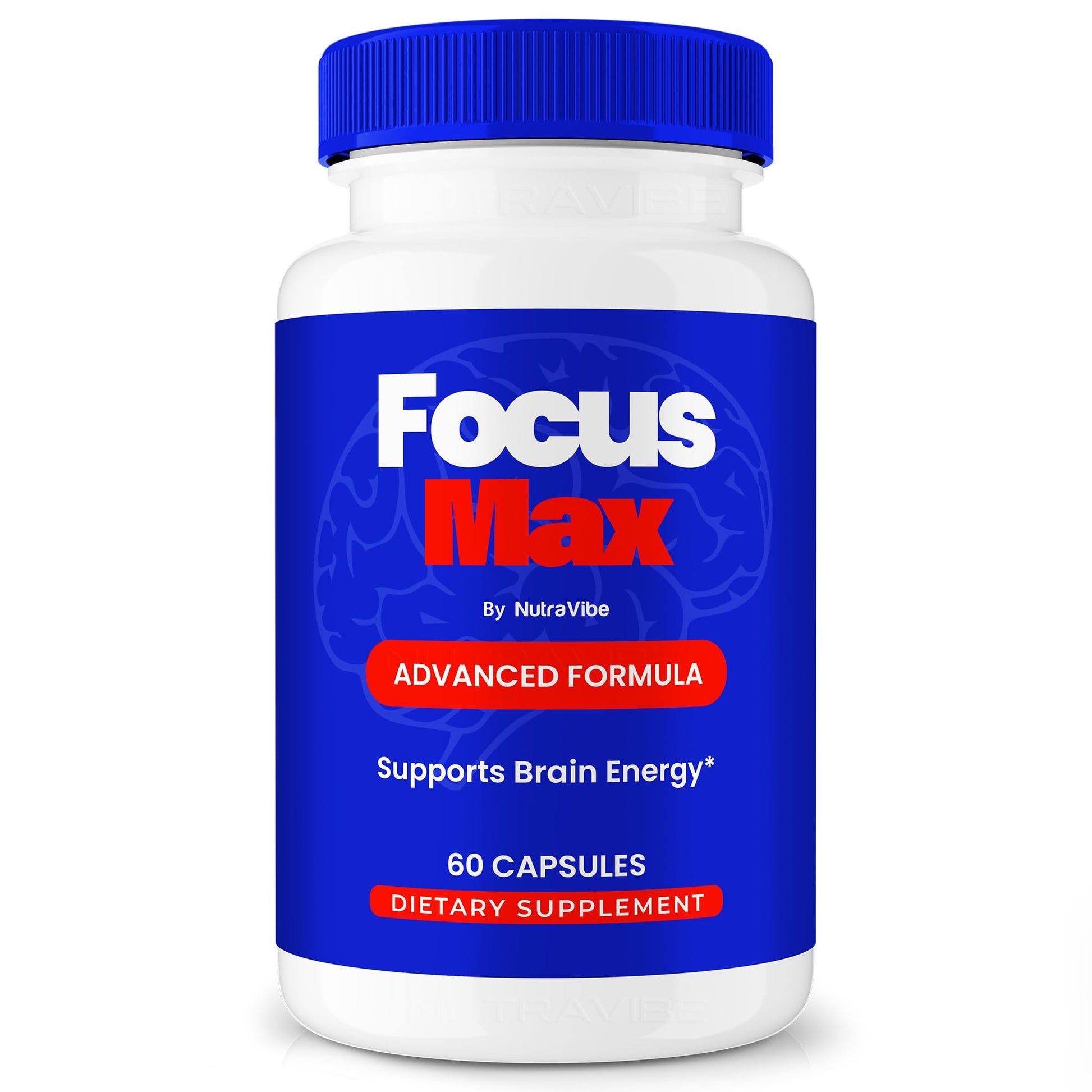 NutraVibe Focus Max Capsules, 60 Count