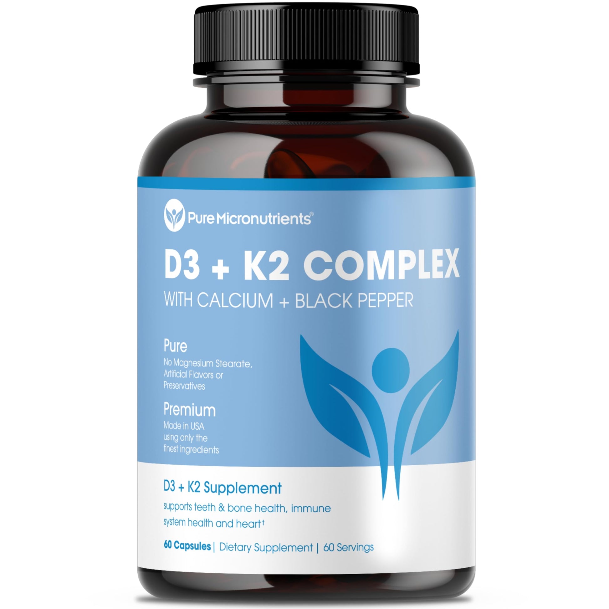 Pure Micronutrients Vitamin D3 K2 Supplement Capsule, 60 Capsules