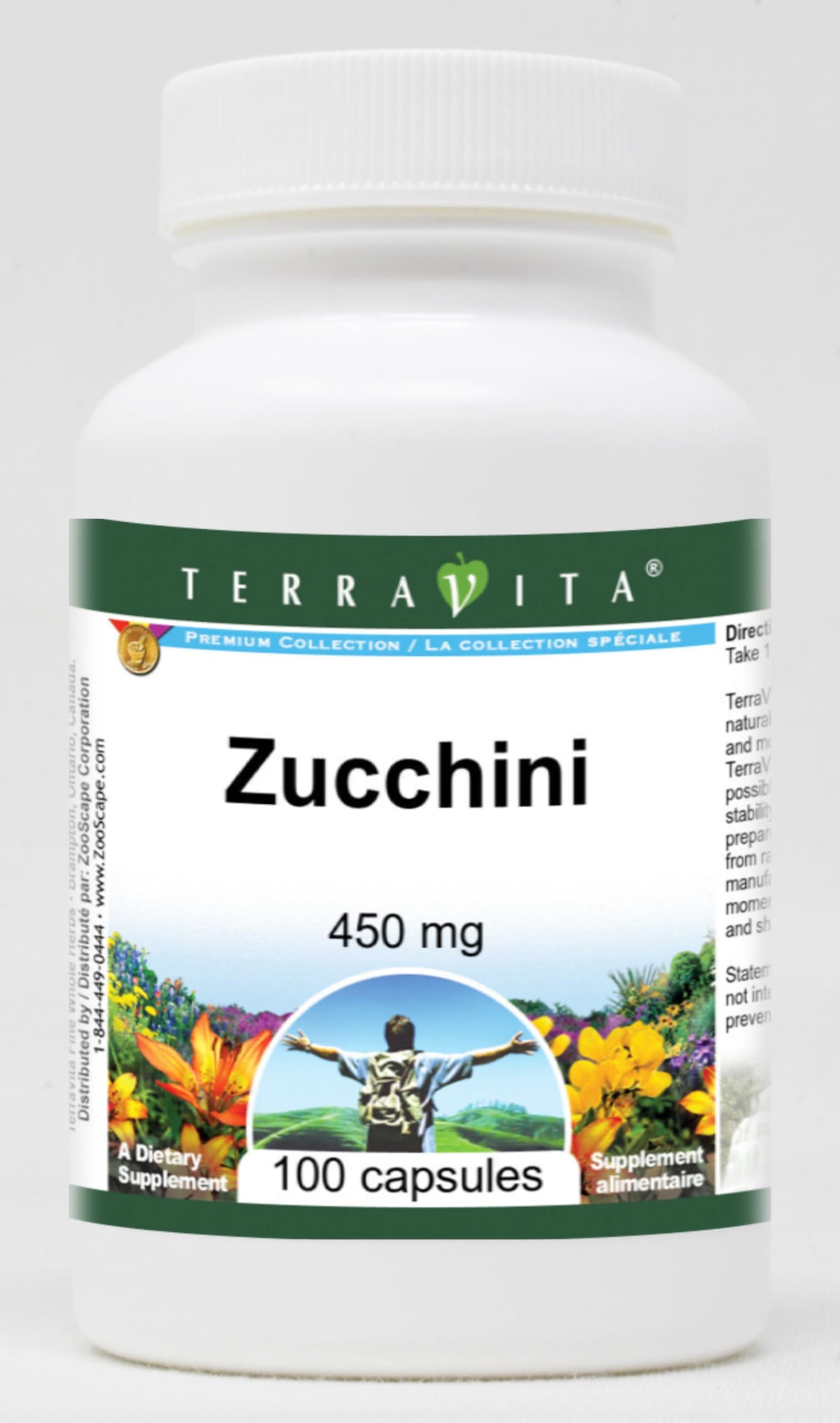 Terravita Zucchini 450 mg Capsule, 100 Capsules