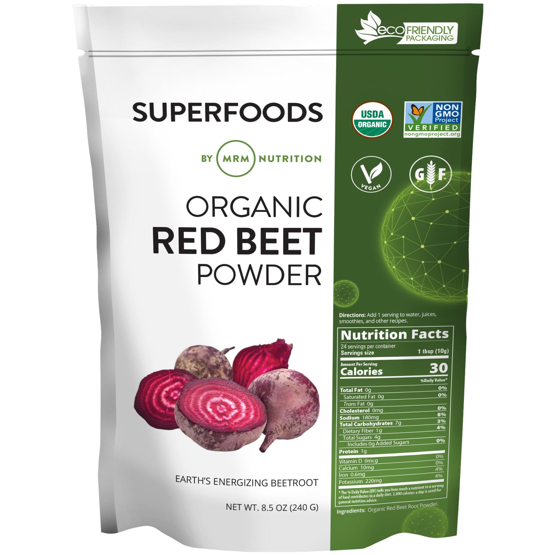 MRM Organic Red Beet Powder 8.5 Ounce