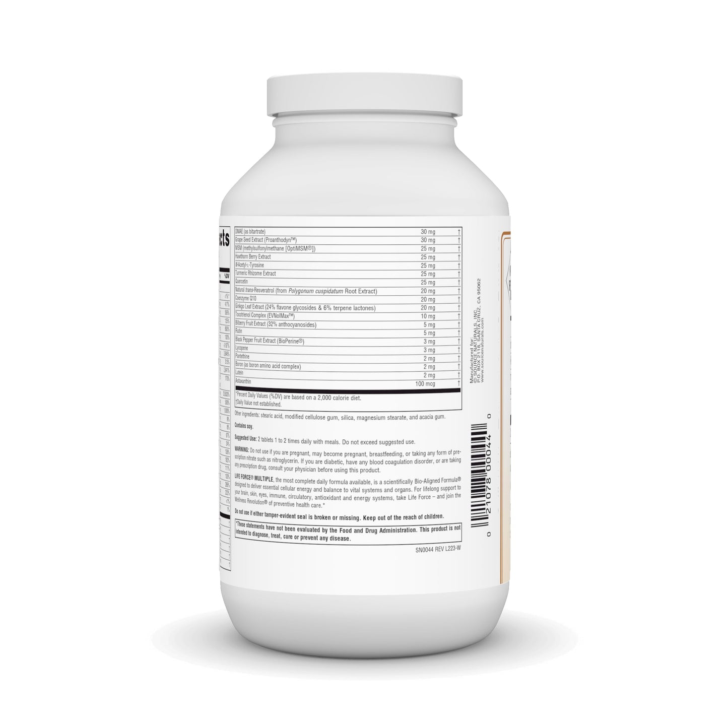 Source Naturals Life Force Multiple Tablets 180